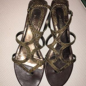 Snake skin sandals